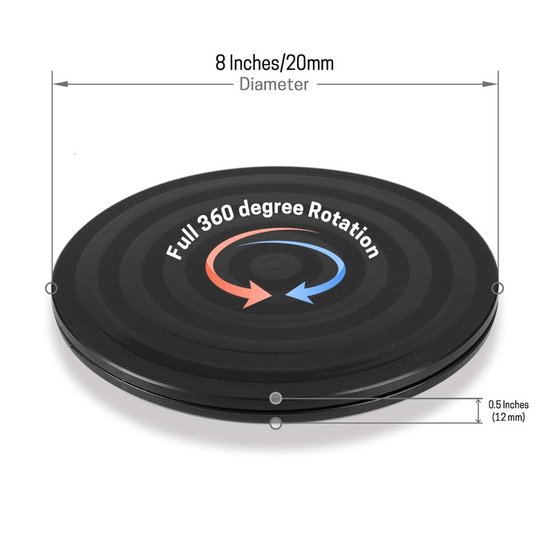 8" Bonsai Turntable Heavy Duty Rotating Garden Swivel Stand for