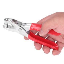 Metal Hole Punch Pliers Set, Multipurpose Eyelet Rivet Tool Set, Eyelet Hole Plier Set with 100 4mm Buttons for Clothing, DIY, Fabric, Leather, Belt, Canvas