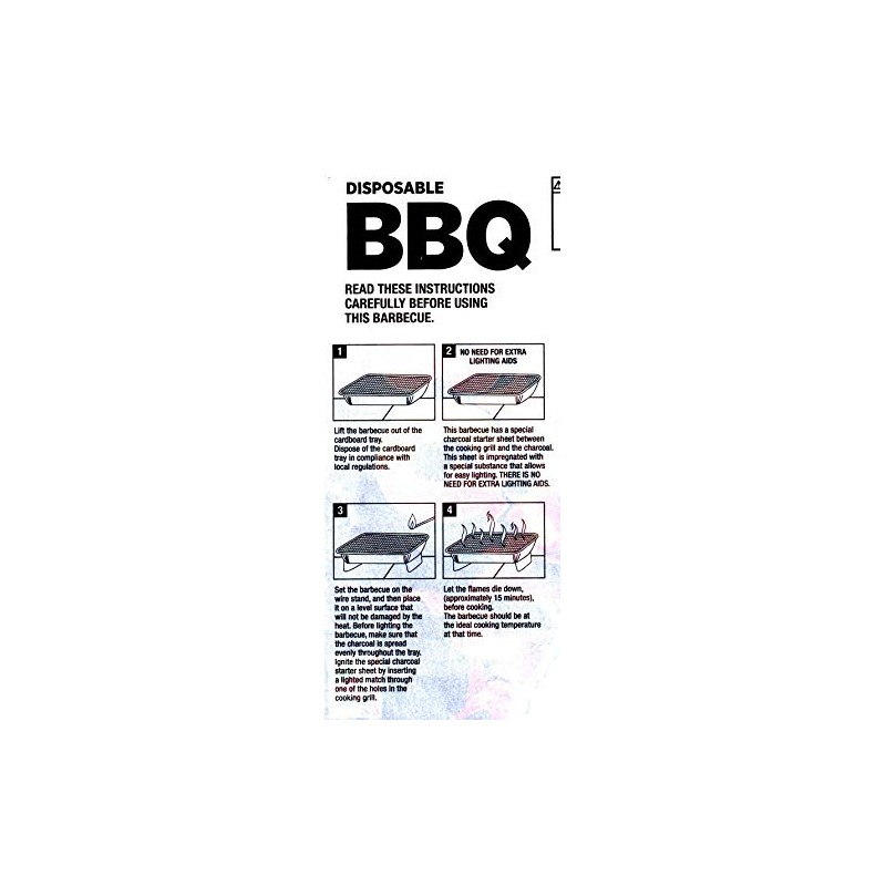 Disposable Grill BBQ: Aluminum Portable Disposable Charcoal Grill, Great For