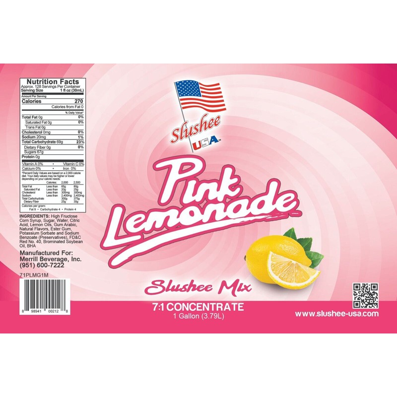 Slushee USA 2 Flavor Half Case Pink Lemonade/Cherr
