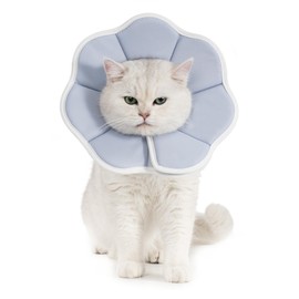 Avont Elizabeth Collar for Dogs and Cats, Soft, Lightweight, Post-surgery, Wound Protection, Licking, Anti-Scratch, (Gray)