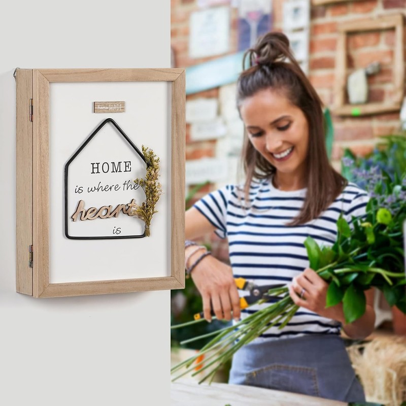 Optyuwah Key Holder Wall Mount, Decorative Key Holder for Wall,