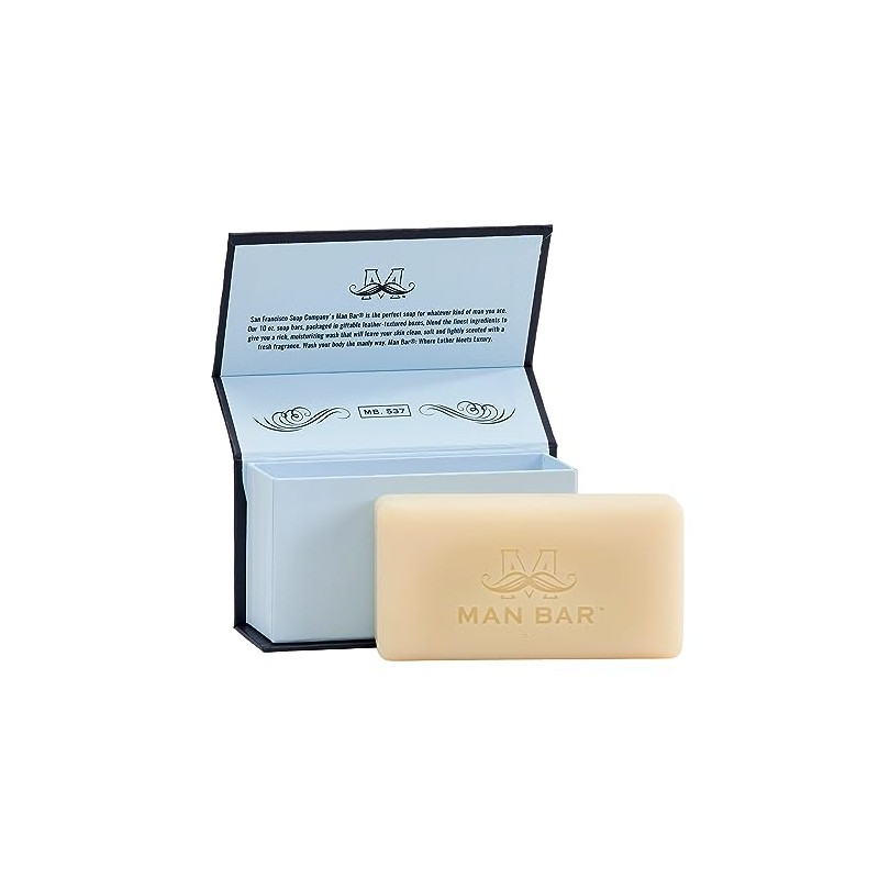 San Francisco Soap Company Deep Cleansing Man Bar, Silver Sage