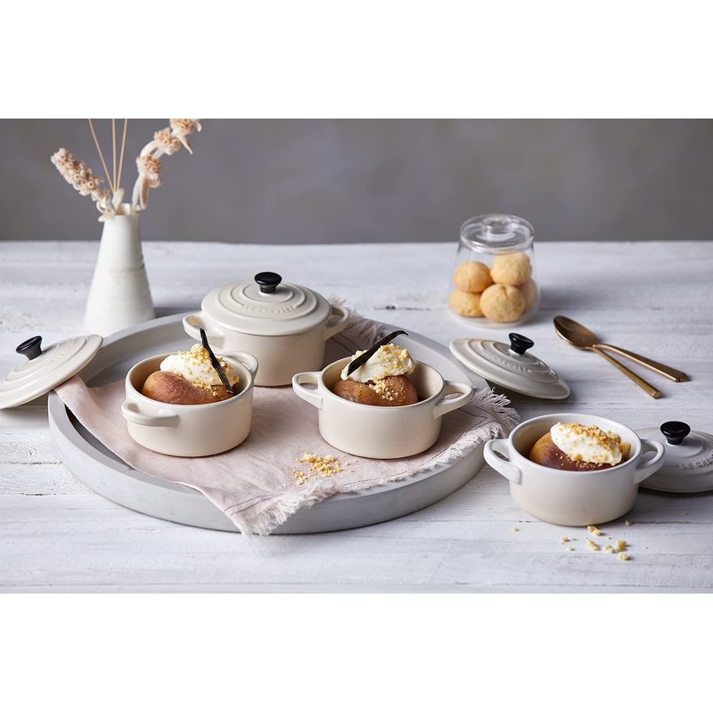 Le Creuset Stoneware Petite Round Casserole, 0.25 L, Meringue, 71901107160100