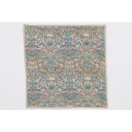 DDintex FLORET LONDON Glasses Cloth N Strawberry Thief Spring Green 7.9 x 7.9 inches (20 x 20 cm) [Liberty Print]