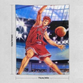 Slam Dunk Tapestry, Wall Hanging, Wall Decoration, Multi-functional, Kitchen Tapestry, Large, Cartoon, Character, Suitable for Holiday Gifts