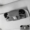Guibell Soporte para Anteojos de Sol Auto Piel Magnético Gris