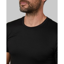 32° Degrees Mens Cool Quick Dry Active Basic Crew T-Shirt, Black, Medium
