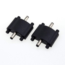 EZ-Fit Straight Connector for Linear LED Under Cabinet Lights with 2 Male Plugs DC3.5 SR Connector 2PCS