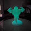 3D printed Buff Smiski - Color: Off White Glow in