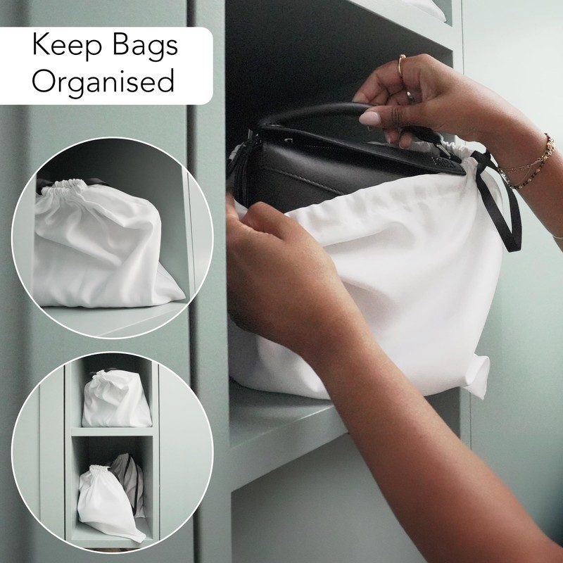 Dust Bags for Handbags (3 Bags) - Small/Medium Size -