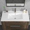 Sarlai 36-Inch Modern Drop-In Vanity Easy Clean Bathroom Sinks Ceramic