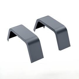 Square Trailer Fenders, 2 Pack Heavy Duty Steel Double Axle Trailer Fenders For 14"-16" Tires