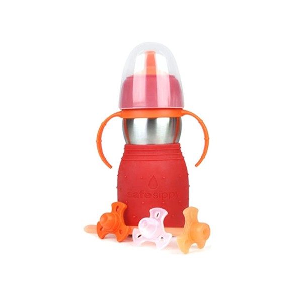 Kid Basix Safe Sippy 2, Stainless Steel Cup for Babies/Toddlers,