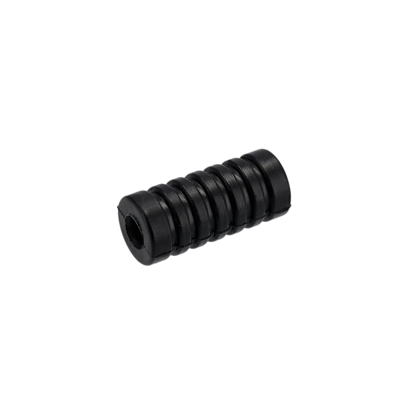 Rubber Cross-ribbed Kickstarter and Foot Gear Lever Black - for