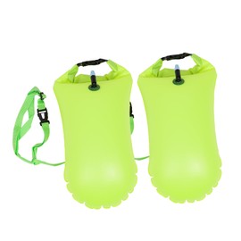 Totority 2pcs Inflatable Swim Buoy Portable Swim Bags for Outdoor Activities Durable Design Lightweight for Swimming Beach and Water Sports