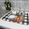 Fall Drying Mats for Kitchen Counter Fall Pumpkin Dish Drying