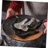 BIUDECO 3pcs Japanese Style Ceramic Serving Spoon Kitchen Tool for