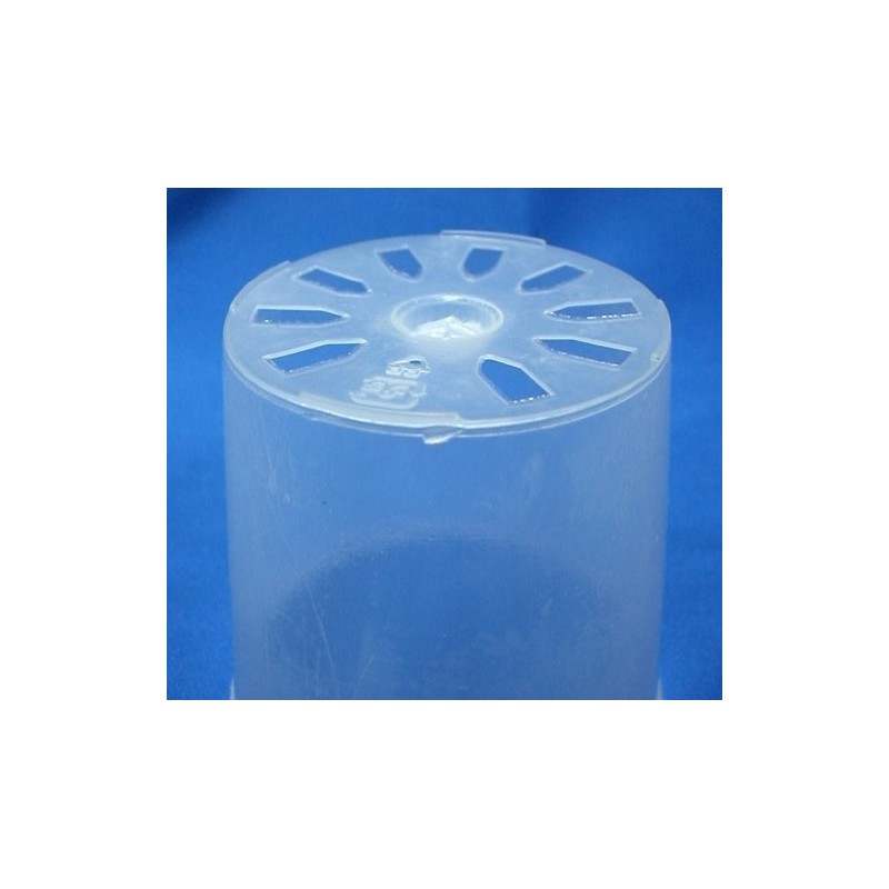 Translucent Plastic Pot, 3.5 inches (9.0 cm), 10 Pieces