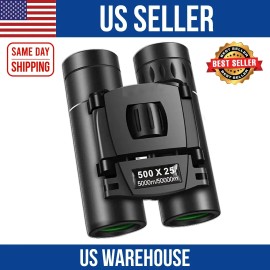 Zoom Powerful Binoculars Protable HD Night Optics Hunting Outdoor Day Low 500x25