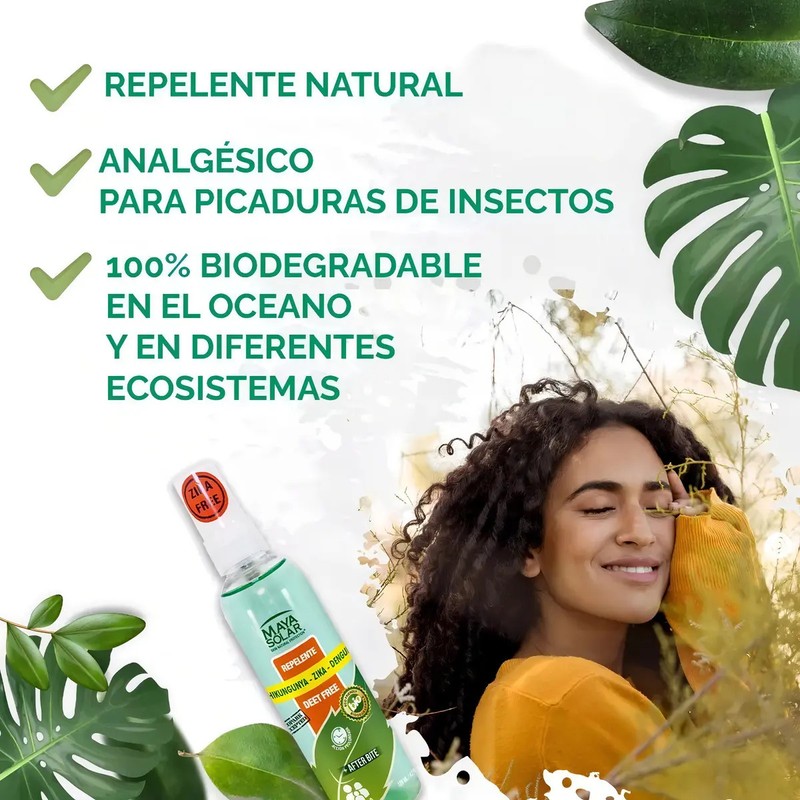 Kit De Bloqueador Solar Biodegradable Fps 50 Con Repelente