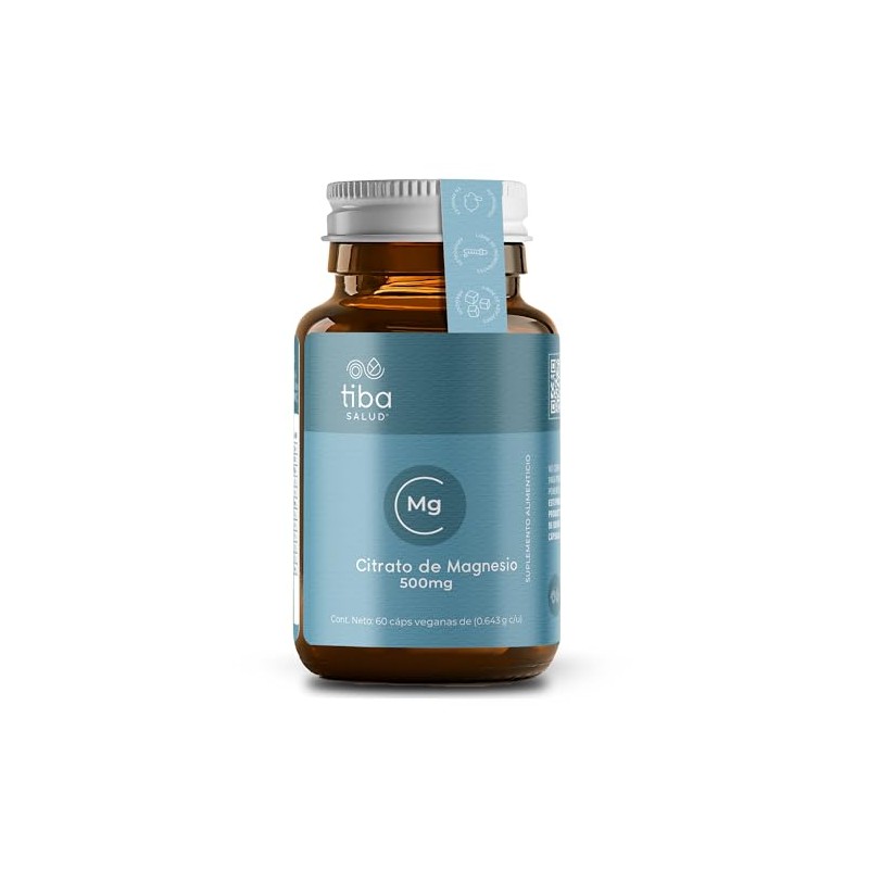 Citrato de Magnesio 500 mg Descanso y Calma TIBA SALUD
