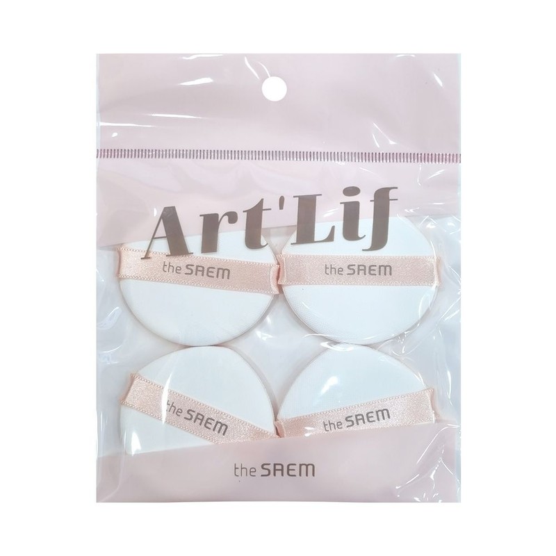 The Saem Art Leaf Water Drop Cushion Puff (4P) /