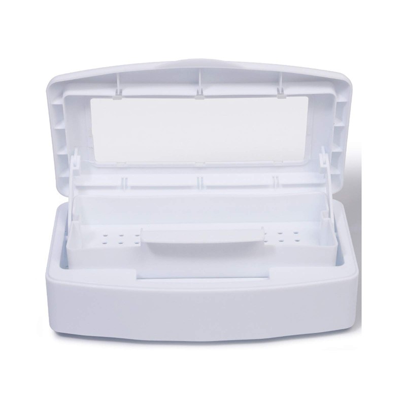 Pinkiou Nail Hair Tools Tray Sterilizer Manicure Disinfection Plastic Box