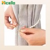Hicello 2 PCS Curtain Tiebacks ABS Pearl, Decorative White Curtain