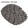 9 Speed Bike Chain, Manganese Steel Construction with Quick Connect