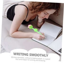 Operitacx 12 Pack Decorative Pen Set Ballpoint Pens Flower Motif for Office School and Present