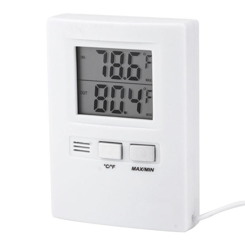High Precision LCD Digital Indoor&Outdoor Thermometer Temperature Meter Tester Battery