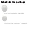Luckvan 8 Pairs Extra Small Earbuds Tips, Silicone Ear Tips