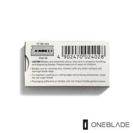 90 Feather FHS-10 Japanese Steel Razor Blades - Refill for OneBlade Core, Hybrid, & Genesis Razors - Single Blade Razor