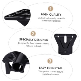 COHEALI Tripod Speaker Stand Tray Heavy Duty Mount for Pro Speakers for Parties and Stage Performances Easy Installation Black