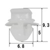 10 Pcs Lining Clip Back Door Hinge Cover Clip Suzuki
