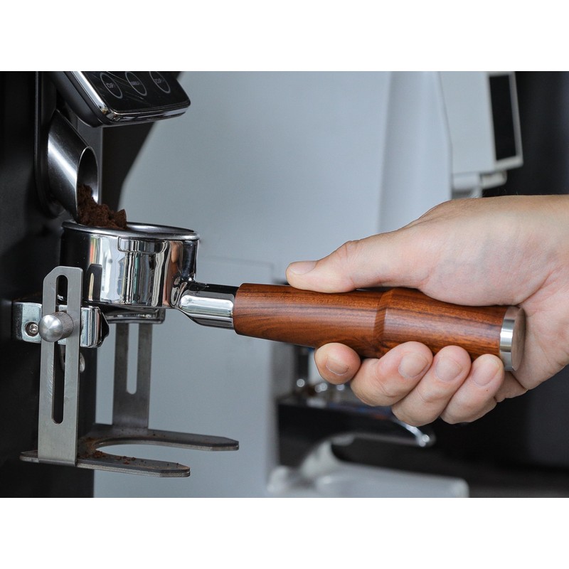 KNODOS 54mm Bottomless Portafilter Breville Compatible Rosewood Handle & Naked