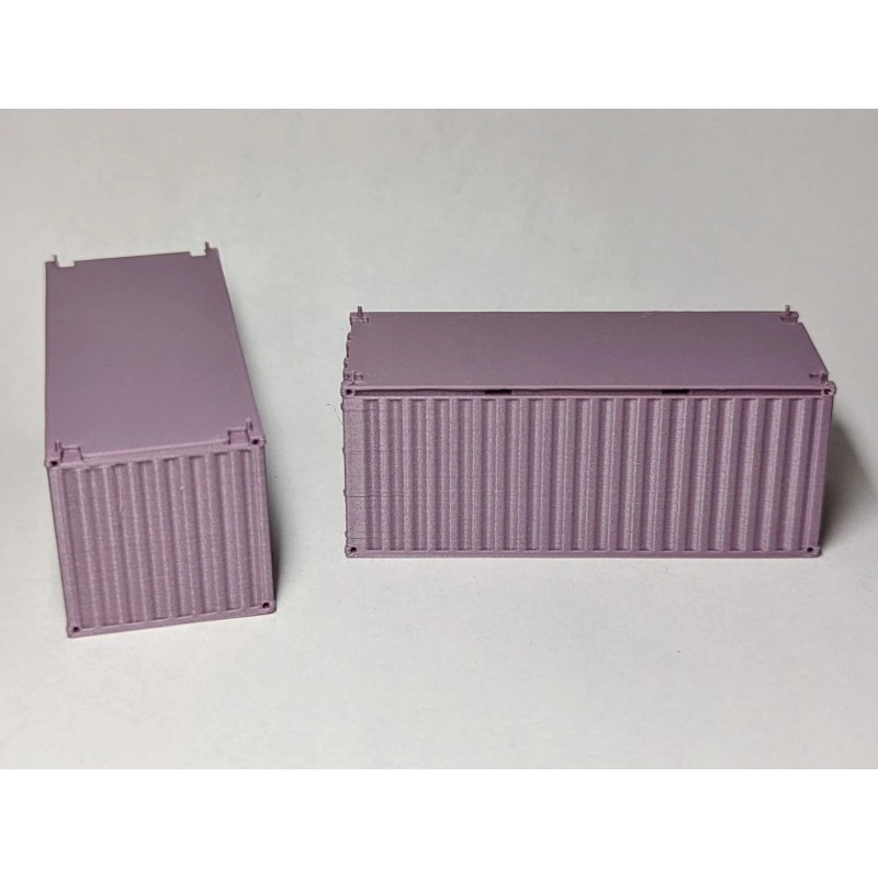 typrhonda (2) - HO Scale 20' Ft Shipping Container -