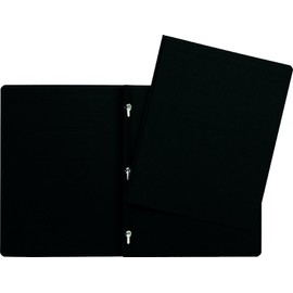 Hilroy 06235 3-Prong Report Cover, Black, 25 Per Pack