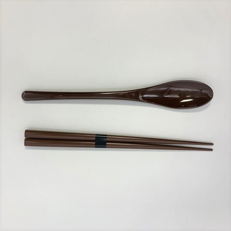Vario Lunch Spoon & Chopsticks Brown 4512951106787
