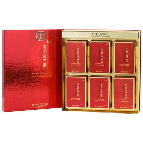 Ganghwa Ginseng Nonghyup 6-year-old red ginseng pure liquid gold 80ml x 60 packets, 6-year-old red ginseng pure liquid gold 80ml*60 packets / 강화인삼농협  6년근 홍삼순액골드 80ml x 60포, 6년근 홍삼순액골드 80ml*60포