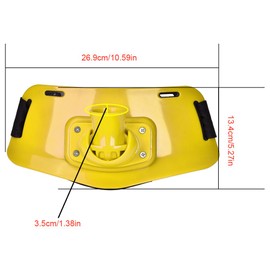Alomejor Fishing Fighting Belt Adjustable Fishing Rod Pole Waist Holder Rod Racks Holder Belt for Fishing(Yellow)
