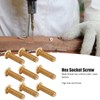 50Pcs Round Hex Socket Screw Copper Fastener Hardware Tools Industrial