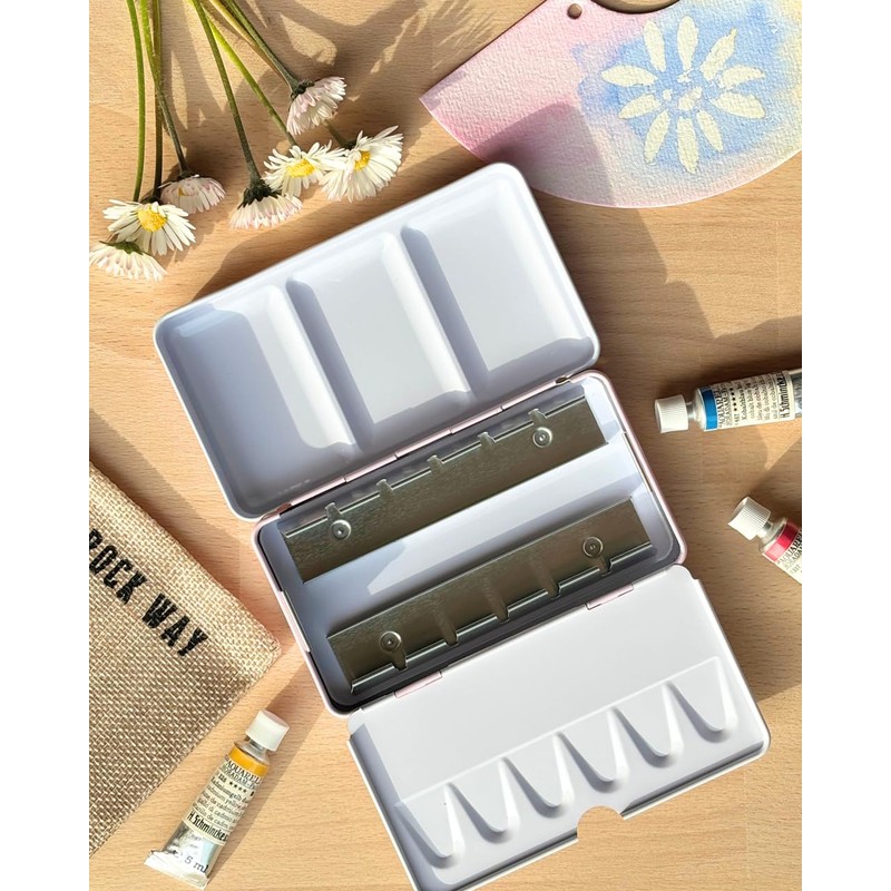 My Rock Way Pale Pink Love Empty Metal Watercolour Tin