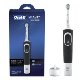 Oral-B Oral B Electric Rechargeable Toothbrush Vitality FlossAction Braun Powered - Black