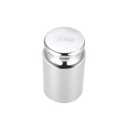 sourcing map Gram Calibration Weight M1 Precision Steel Chrome-Plated for Digital Scales 200 g