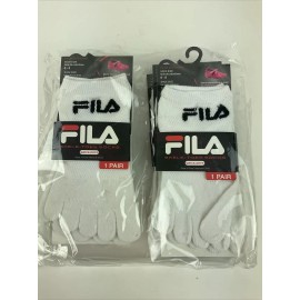 FILA 2 pairs Fila Skele-toes Socks Girl Boy Size 6-8 Shoe Size 10.5-4 Qwick-Dry Black