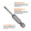 sourcing map 5pcs SL2.5 Magnetic Slotted Screwdriver Bits 2.5mm S2