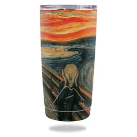 MightySkins Skin Compatible with Ozark Trail 20 oz Tumbler (2016) - The Scream | Protective, Durable, and Unique Vinyl Decal wrap Cover | Easy to Apply, Remove, and Change Styles | Made in The USA