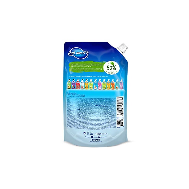 BLUMEN Pouch Jabon Liquido Blumen Cherry Blossom 525ml, color, 34.90